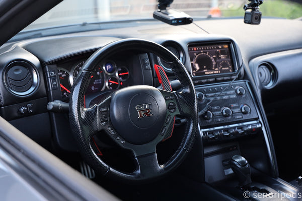 Nissan R35 GTR Kevlar Composite Extended Paddle Shifters - Shift Koncepts