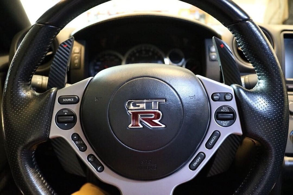 Nissan R35 GTR Carbon Fiber Composite Extended Paddle Shifters