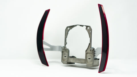 Mitsubishi Fiberglass Composite Extended Paddle Shifters - Shift Koncepts