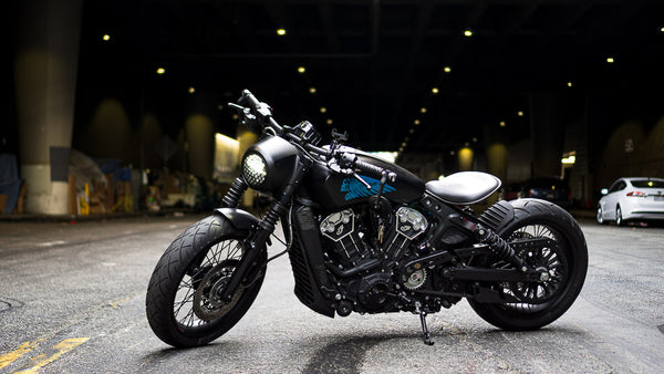 Indian Scout Bobber Headlight Cover - Honeycomb - Shift Koncepts