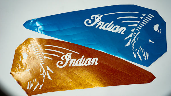 Indian Scout Bobber Skull Gas Tank Decal - Shift Koncepts