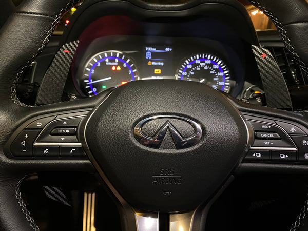 Infiniti Q60 Onyx Extended Paddle Shifters - Shift Koncepts