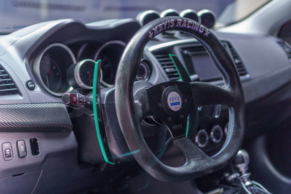 Mitsubishi Carbon Fiber Composite Extended Paddle Shifters - Shift Koncepts