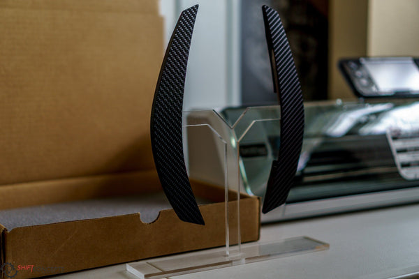 Nissan R35 GTR Carbon Fiber Composite Extended Paddle Shifters - Shift Koncepts