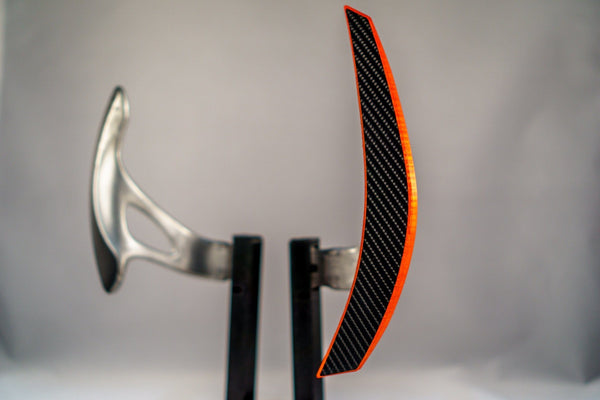 Nissan R35 GTR Carbon Fiber Composite Extended Paddle Shifters - Shift Koncepts