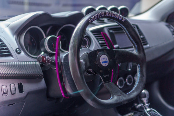 Mitsubishi Carbon Fiber Composite Extended Paddle Shifters - Shift Koncepts