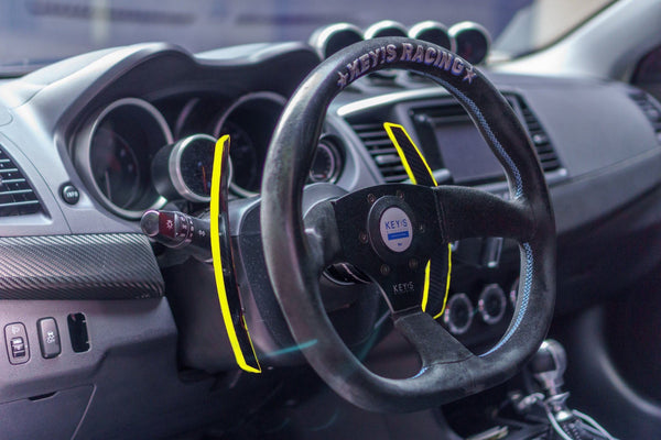 Mitsubishi Carbon Fiber Composite Extended Paddle Shifters - Shift Koncepts